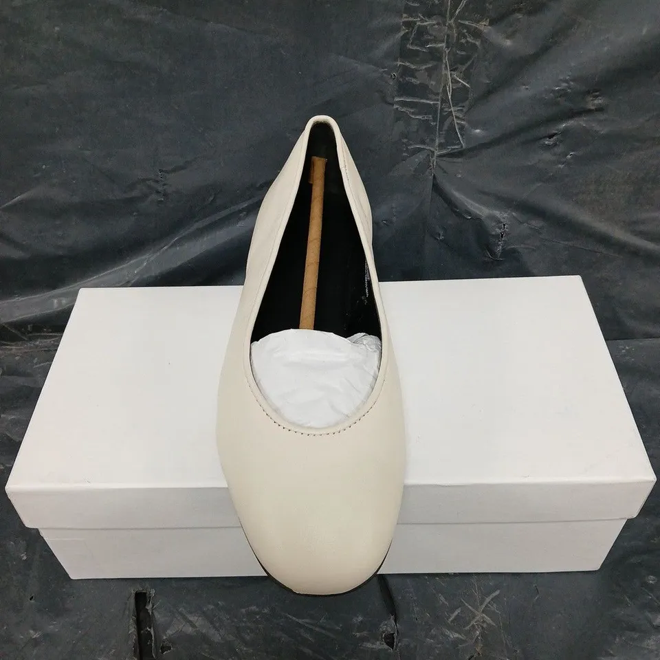 BOXED PAIR OF COS SLIP ON SHOES -UK SIZE 8