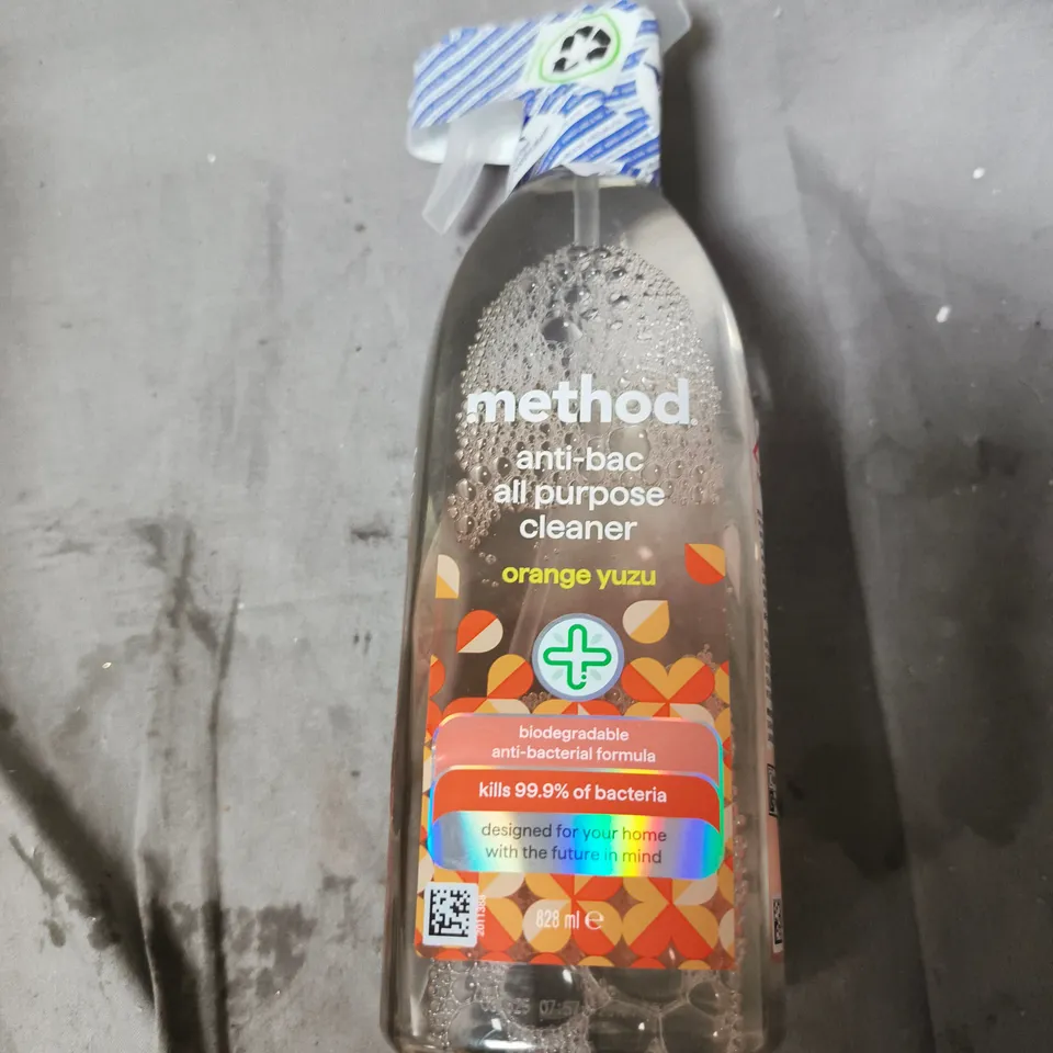 APPROXIMATELY 10 ASSORTED HOUSEHOLD LIQUIDS INCLUDING KIFRA LAUNDRY FRAGRANCE , FINISH GLASS WASH AND METHOD ALL PURPOSE CLEANER