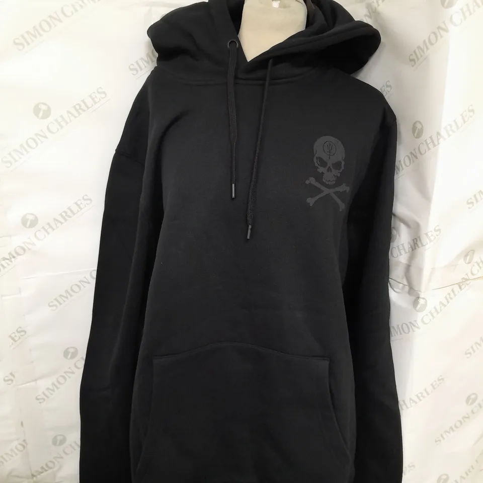 THRUDARK HEAVY WEIGHTED HOODIE IN BLACK - XL