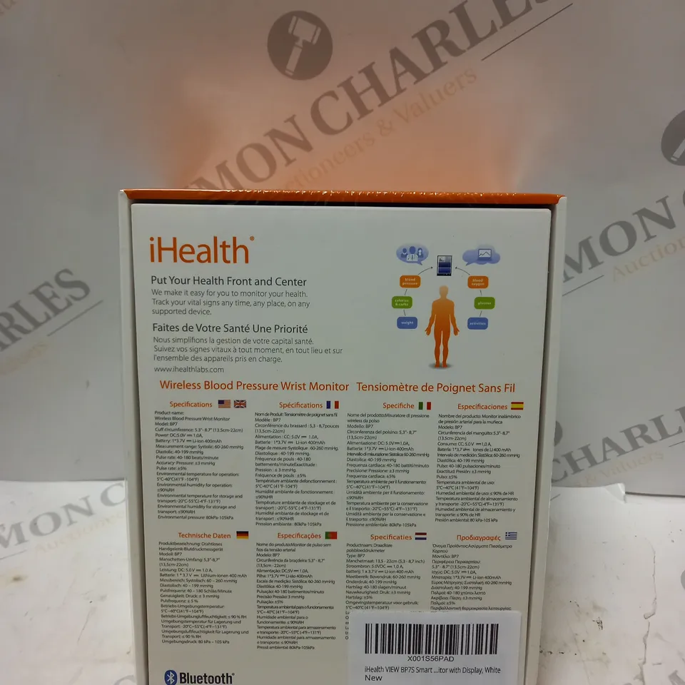 SEALED IHEALTH WIRELESS BLOODY PRESSURE WRIST MONITOR 
