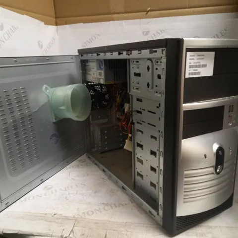 PC TOWER WITH ISO 450PP POWER SUPPLY & ECS C51GM-M MOTHERBOARD