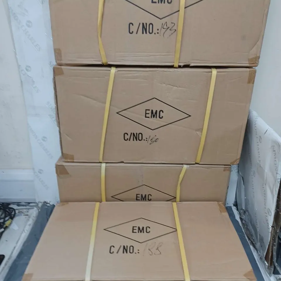 8 X BRAND NEW BOXED EMCOLITE CFL AR111 TRIMLESS DOWNLIGHTS - COLLECTION ONLY 