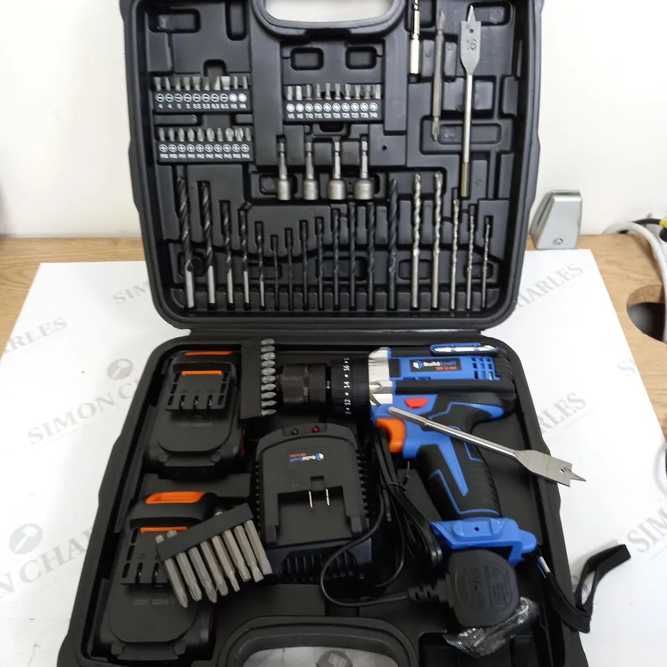 BUILDCRAFT 18V DRILL W/2 BATTERIES & FULL ACCESSORY KIT