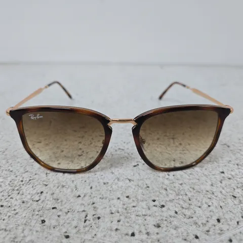 RAY-BAN 0RB4451 IRREGULAR SUNGLASSES - BROWN