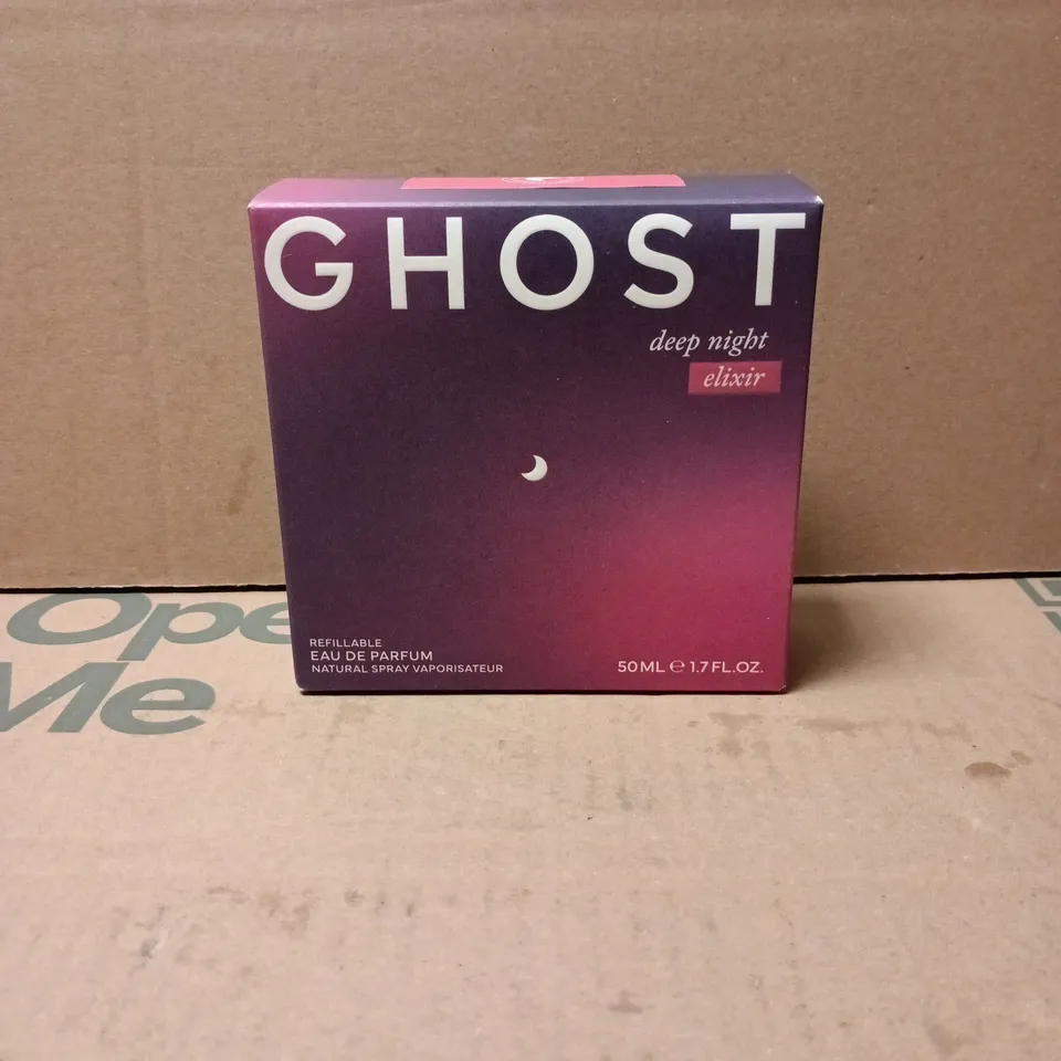 BOXED AND SEALED GHOST DEEP NIGHT ELIXIR REFILLABLE 50ML EAU DE PARFUM