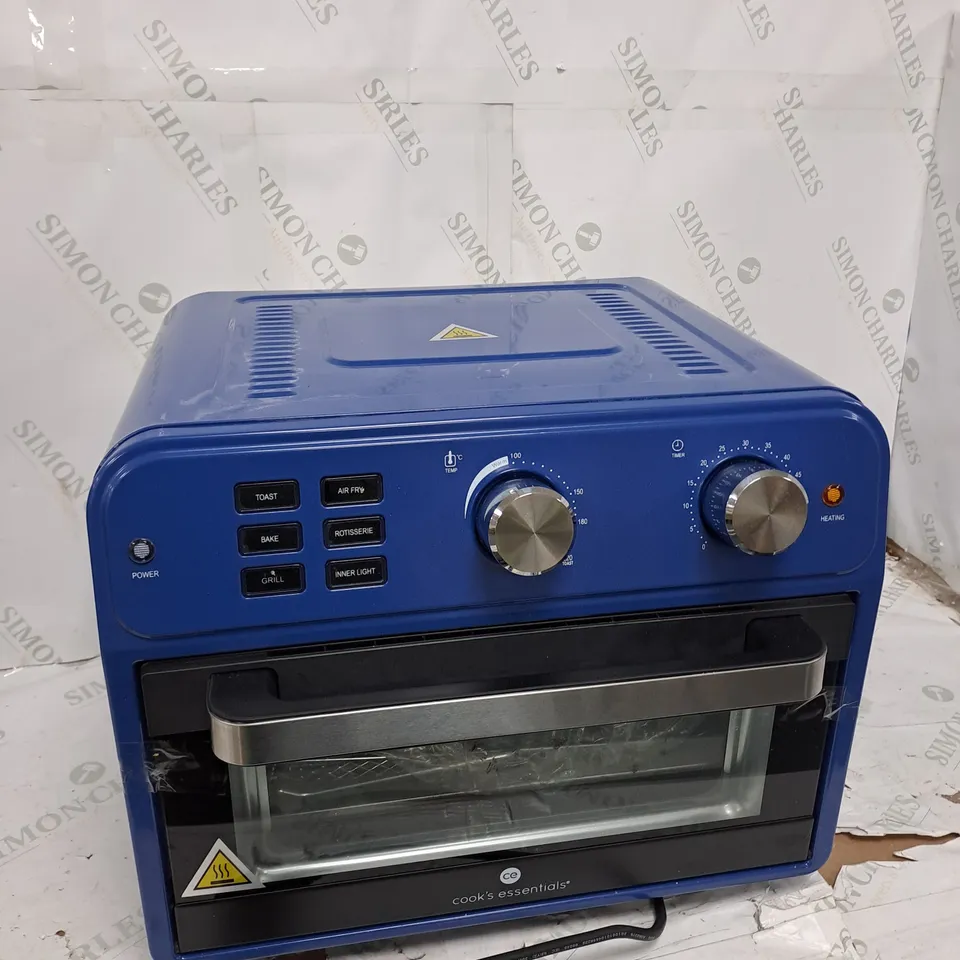 COOK'S ESSENTIAL 21-LITRE AIRFRYER OVEN IN BLUE 