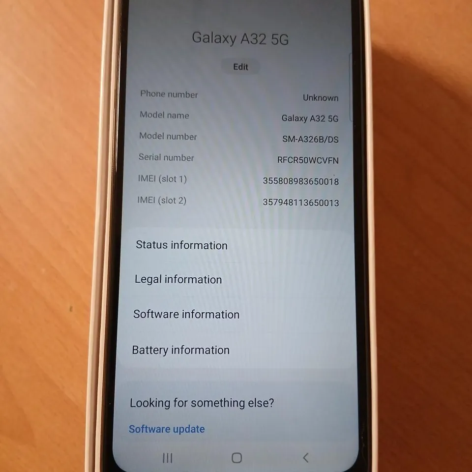 SAMSUNG GALAXY A32 5G SMARTPHONE – BLACK – BOXED