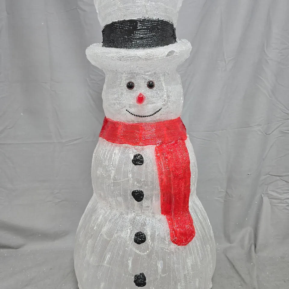 ACRYLIC OUTDOOR 70 CM LIGHT UP SNOWMAN