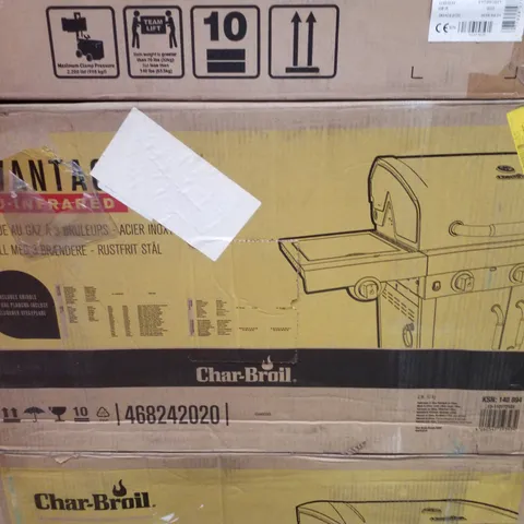 BOXED CHAR-BROIL ADVANTAGE TRU-INFRARED 3-BURNER GAS BARBECUE