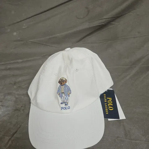 POLO RALPH LAUREN CAP - WHITE BASEBALL HAT