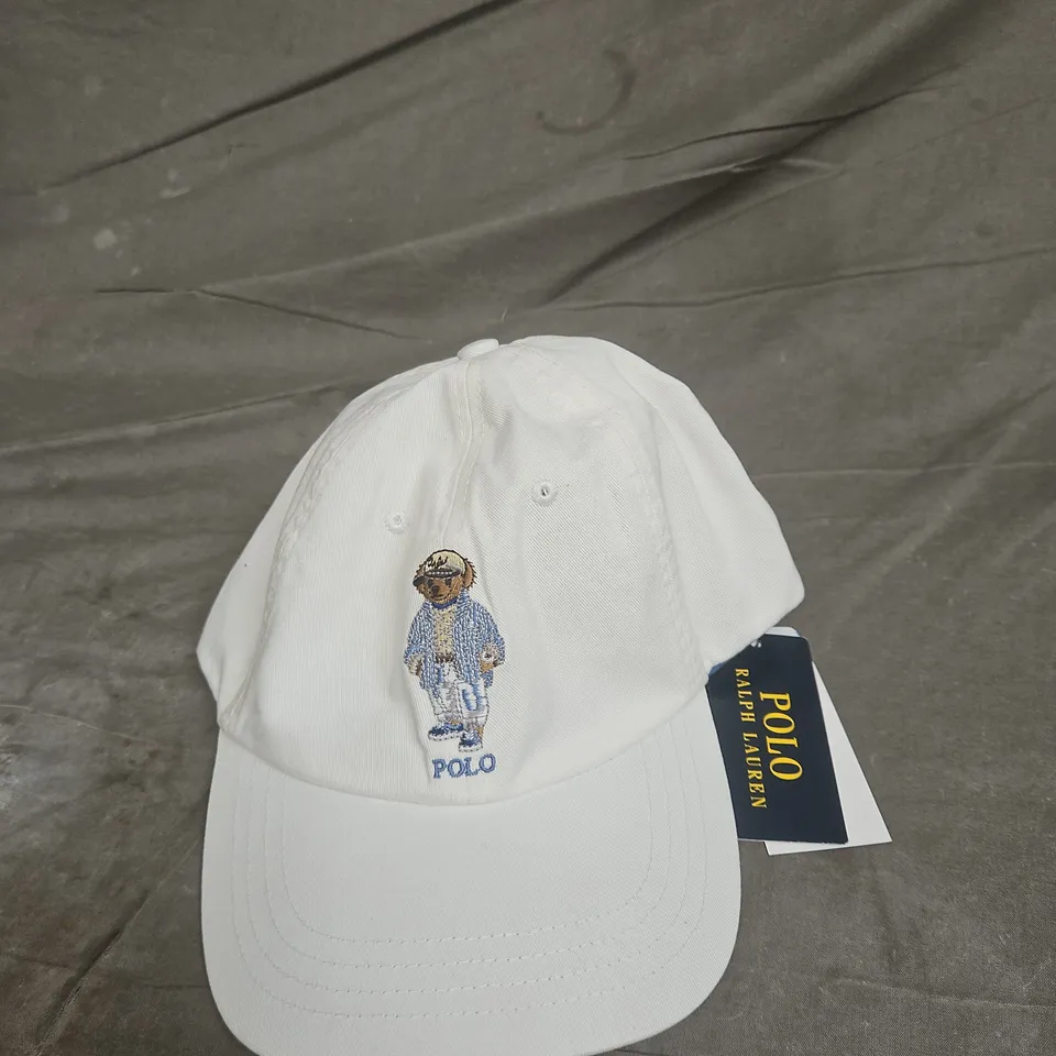 POLO RALPH LAUREN CAP - WHITE BASEBALL HAT