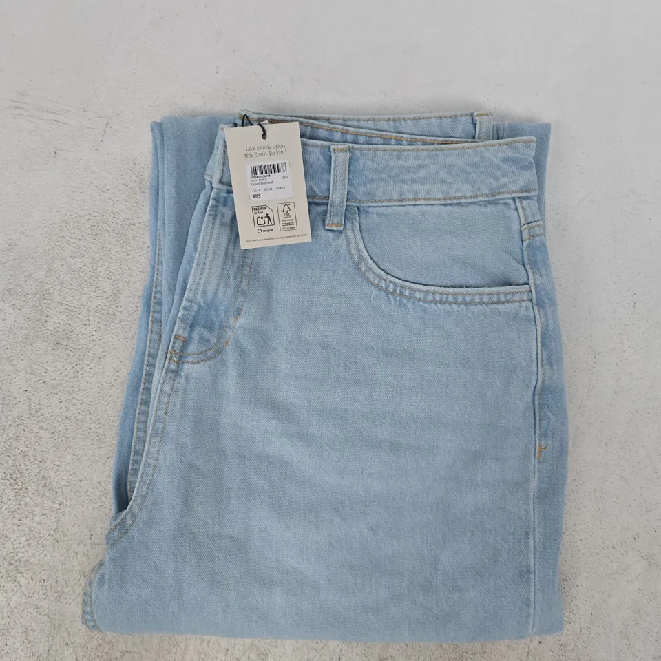 NOBODY'S CHILD LEYTON BOYFRIEND JEANS IN BLUE SIZE UK 14