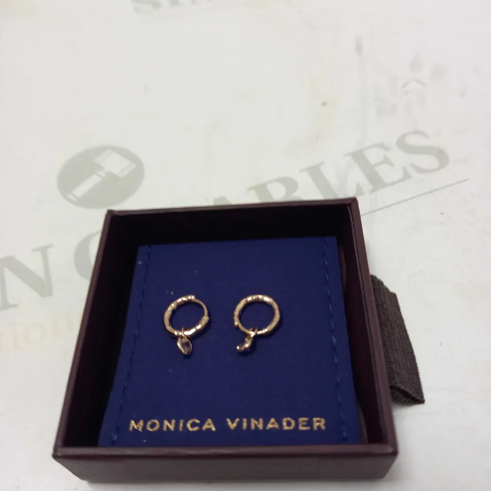 MONICA VINADER MINI GEM HUGGIE EARRINGS