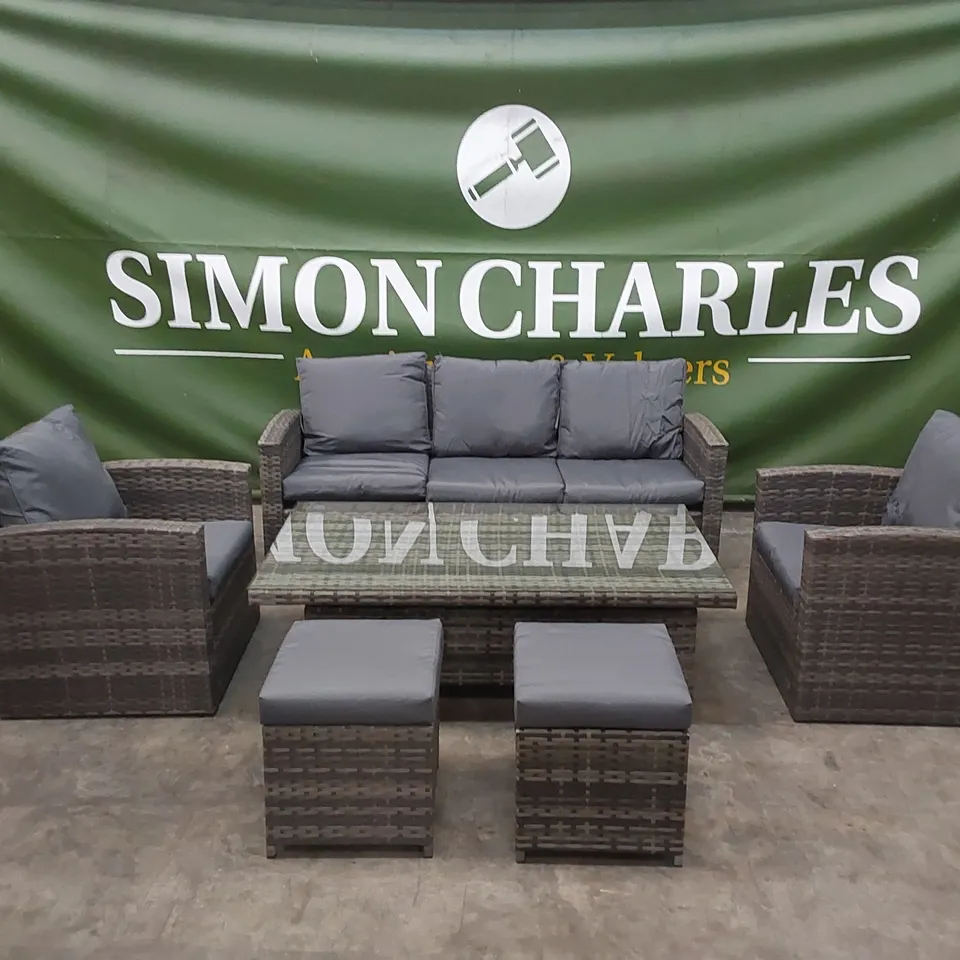 BRAND NEW KANSAS GARDEN AND PATIO RATTAN SOFA SET  RRP £995