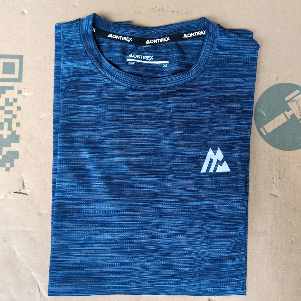 MONTIREX SHORT SLEEVE T-SHIRT IN BLUE SIZE XS