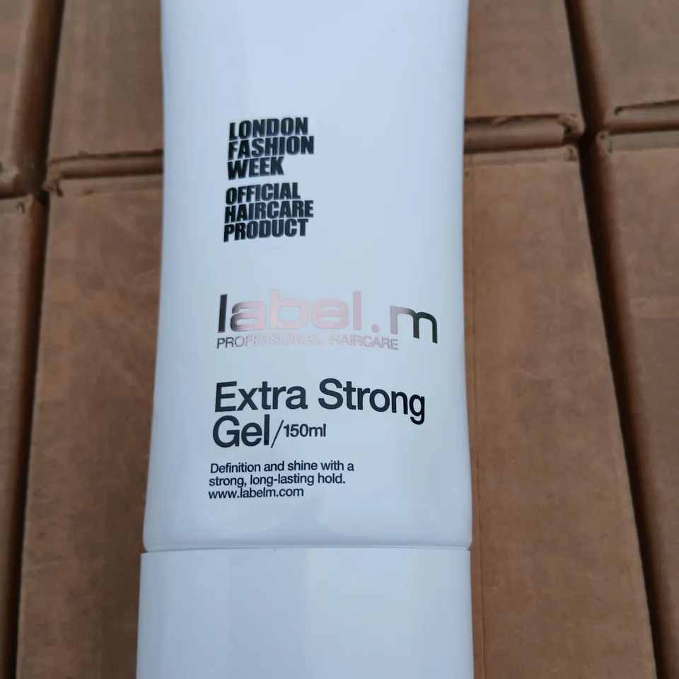 PALLET OF APPROXIMATELY 315 LABEL.M EXTRA STRONG GEL 150ML – LONDON FASHION WEEK OFFICIAL HAIRCARE PRODUCT