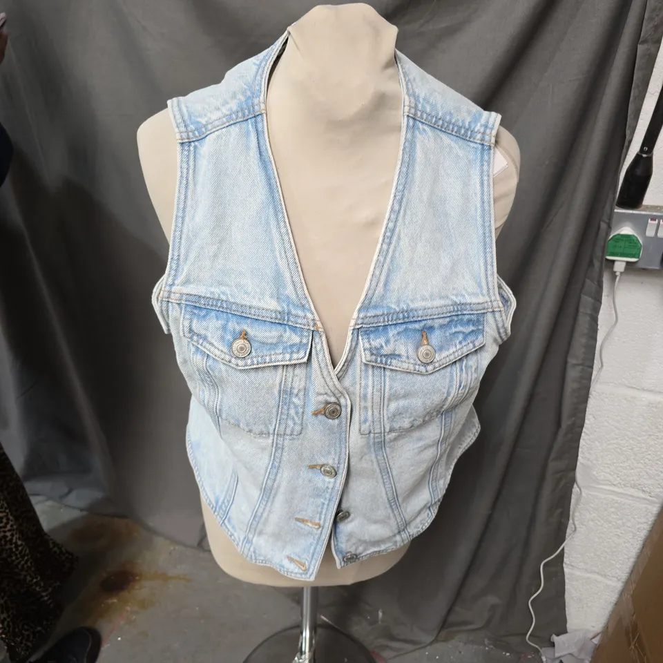 NEW LOOK DENIM VEST – WOMEN'S SLEEVELESS JACKET, UK 16 (EU 44)