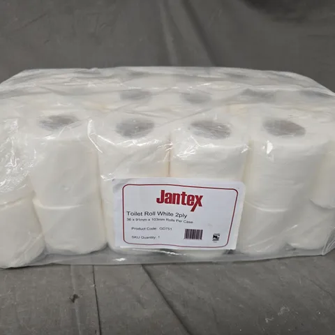JANTEX 2PLY TOILET ROLL MULTIPACK - 36 ROLLS 