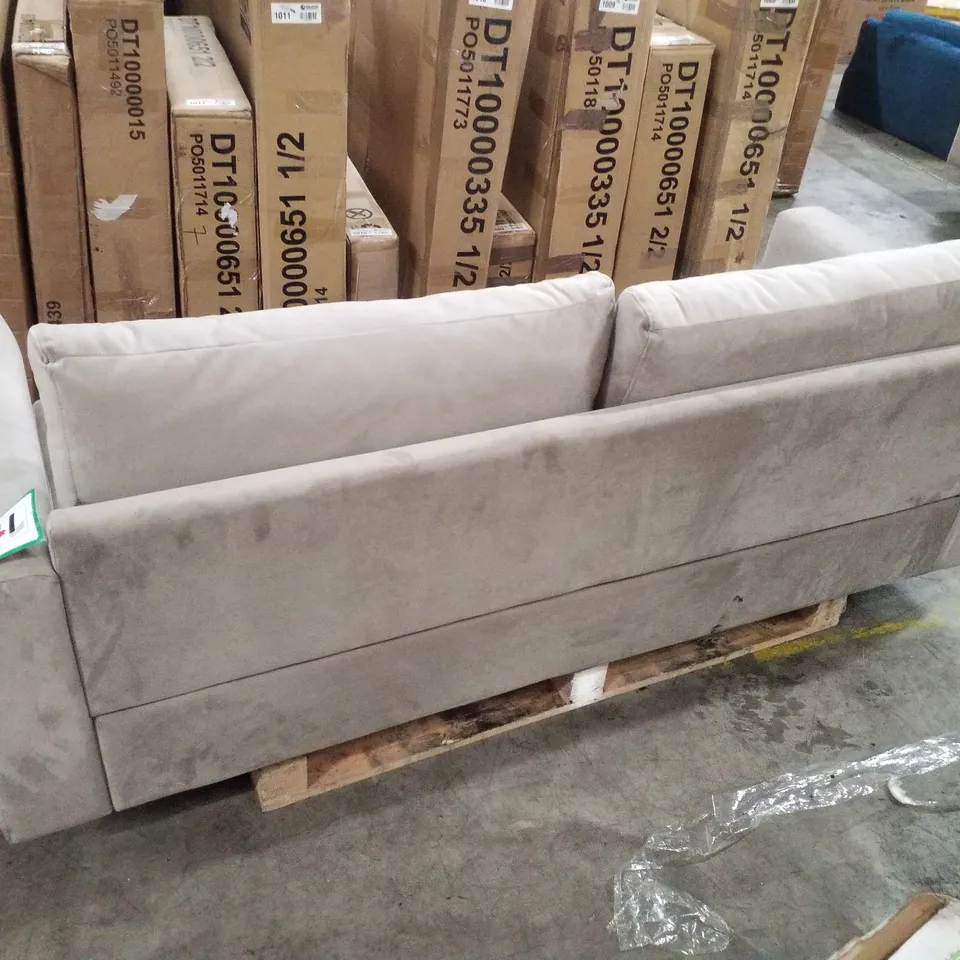 LANA 2 SEATER SOFA, CHAMPAGNE CLASSIC VELVET