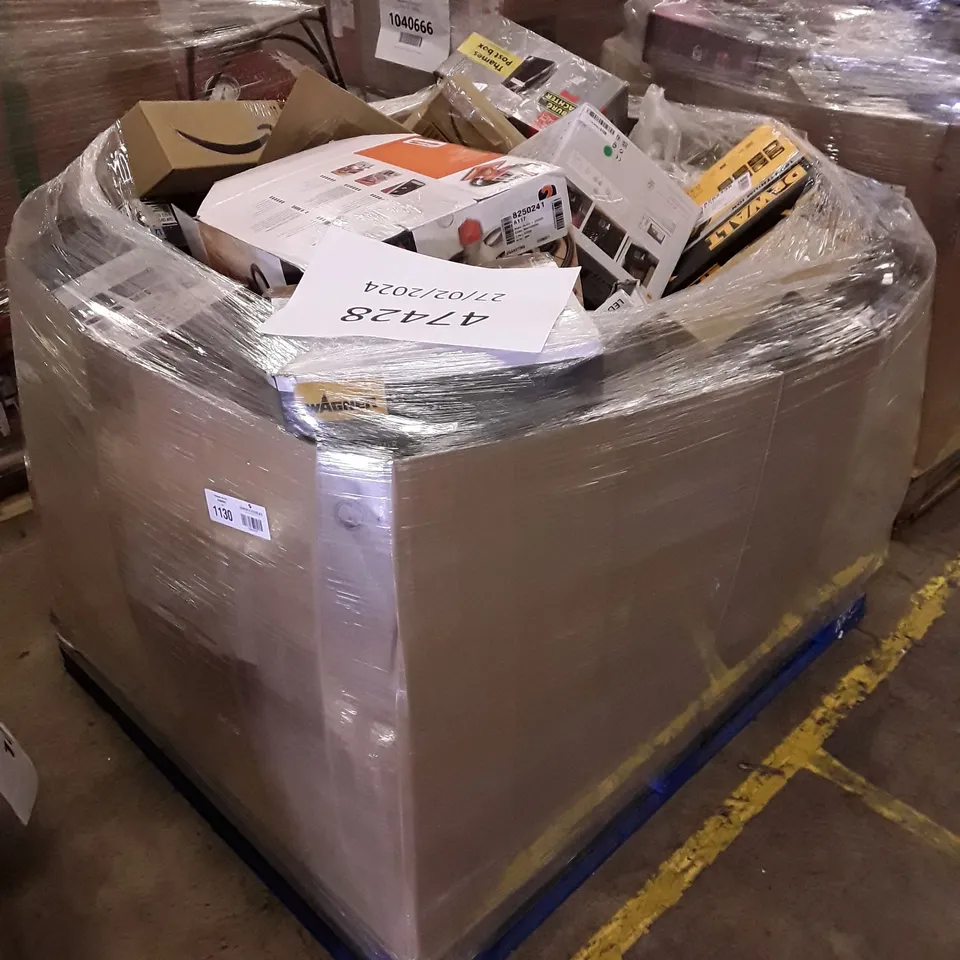 PALLET OF APPROXIMATELY 95 UNPROCESSED RAW RETURN HOUSEHOLD AND ELECTRICAL GOODS TO INCLUDE;