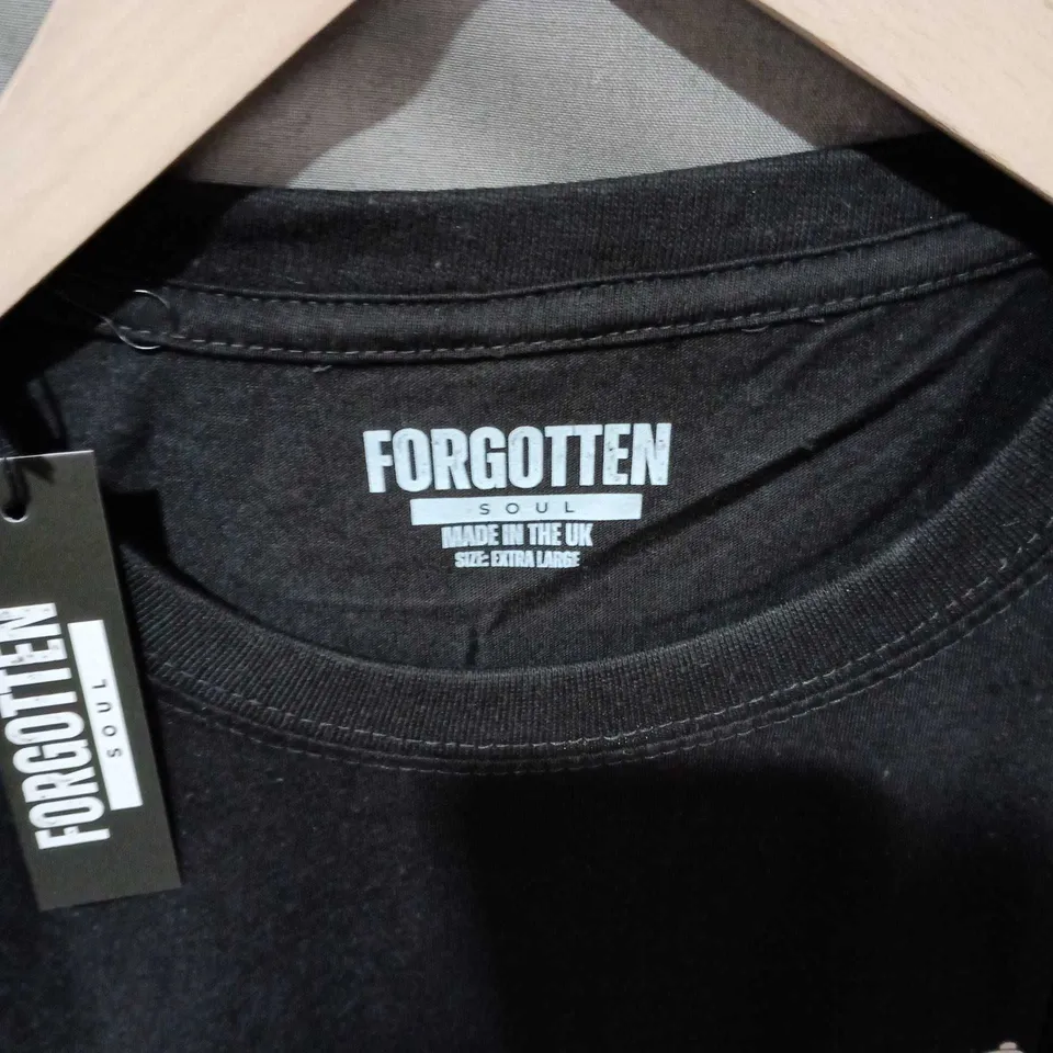 FORGOTTEN SOUL T-SHIRT – BLACK, XL, SEEN IT ALL BACK GRAPHIC
