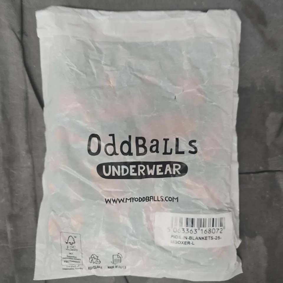 ODDBALLS PIGS IN BLANKETS BOXER BRIEFS SIZE LARGE