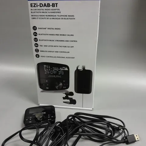 BOXED ALPINE EZI-DAB-BT IN CAR DIGITAL RADIO ADAPTER