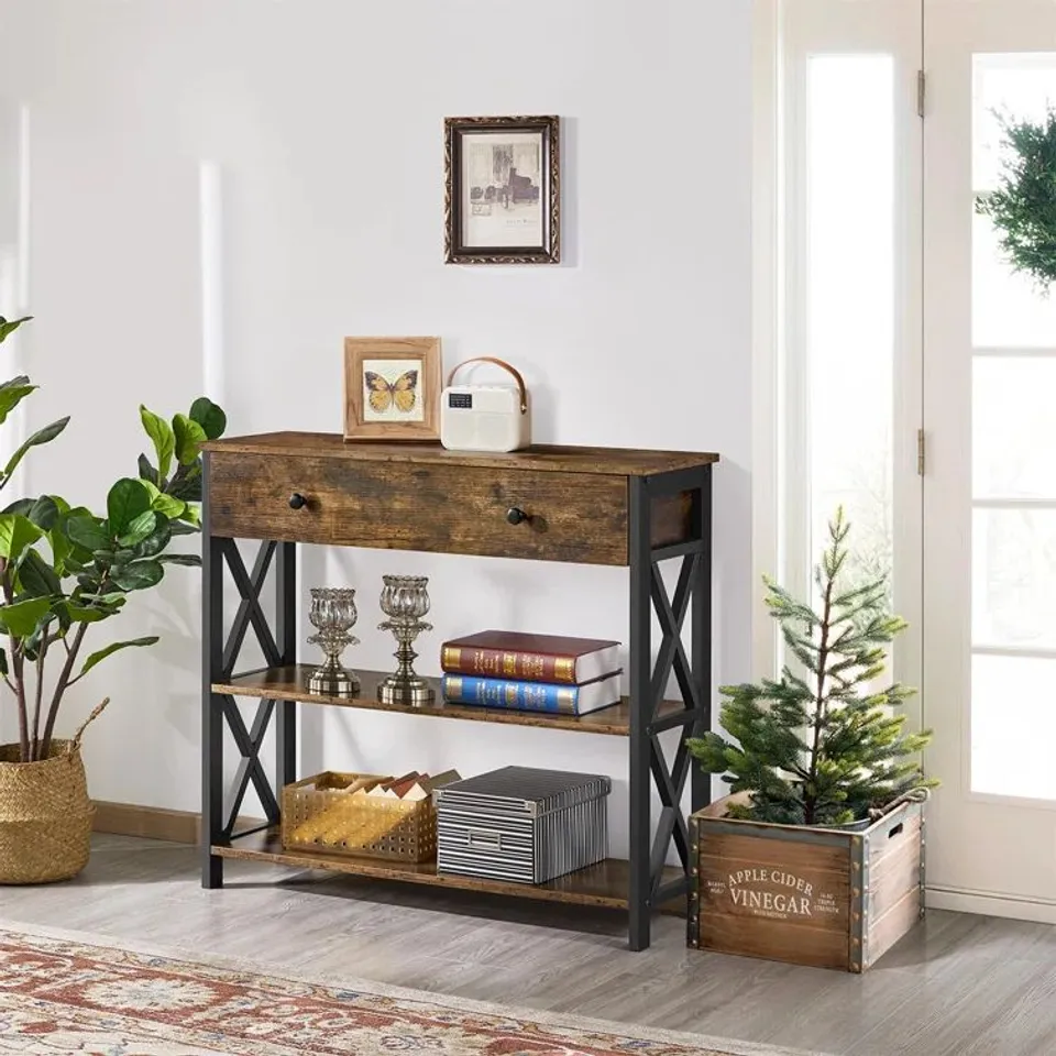 BOXED TOOMER CONSOLE TABLE (2 BOXES)