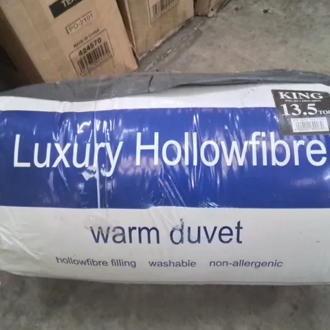 BAGGED LUXURY HOLLOWFIBRE WARM DUVET -KINGSIZE-