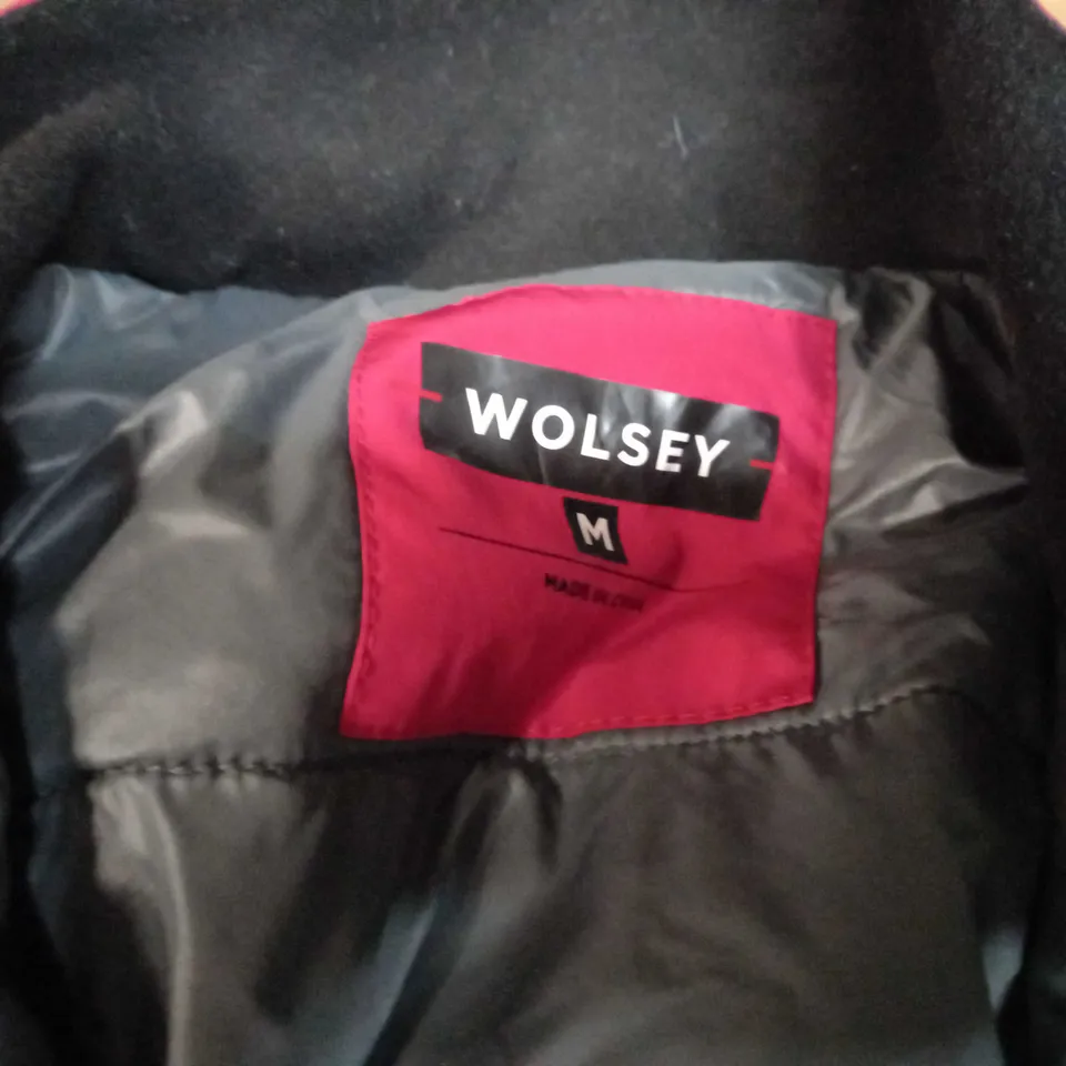 WOLSEY RED/GREY BOMBER JACKET - MEDIUM