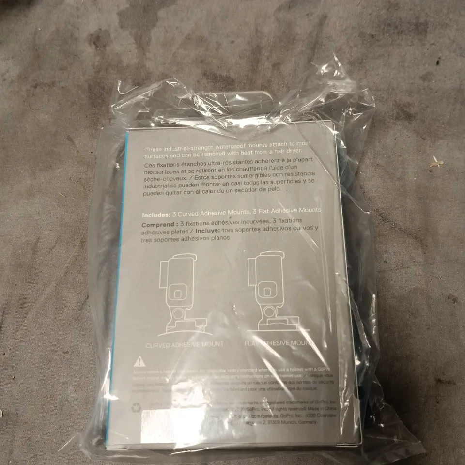 GOPRO CURVED + FLAT ADHESIVE MOUNTS – 6-PACK (3 CURVED, 3 FLAT)