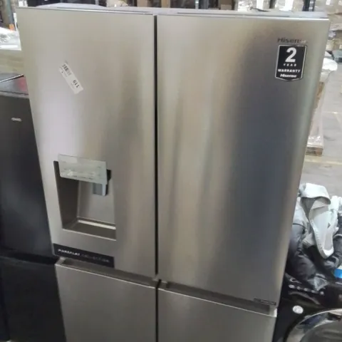HISENSE AMERICAN STYLE 4 DOOR FRIDGE FREEZER IN SILVER