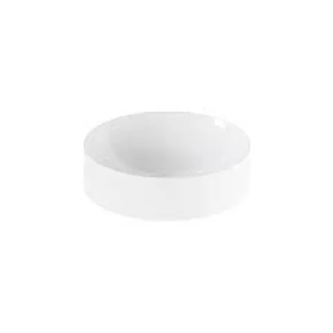 BOXED VADO CAMEO MINERAL CAST 400MM ROUND BASIN - GLOSS WHITE 