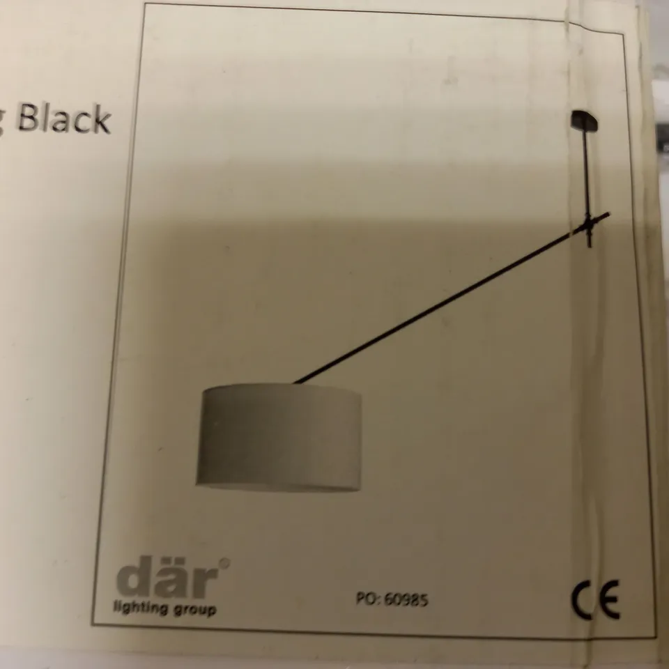 DAR LIGHTING ORAN 1LT CEILING FITTING - BLACK