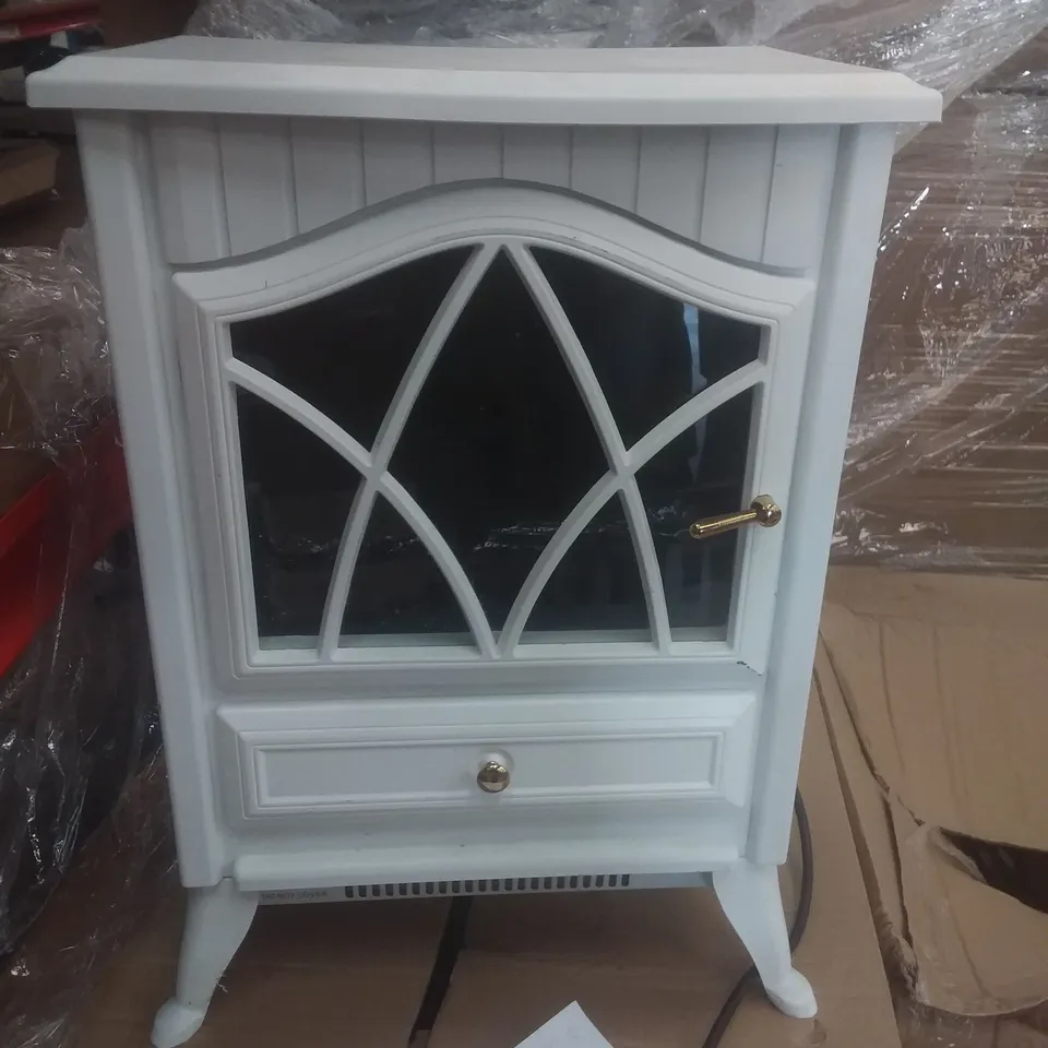 ARLEC 1800W FLAME EFFECT WHITE STOVE 