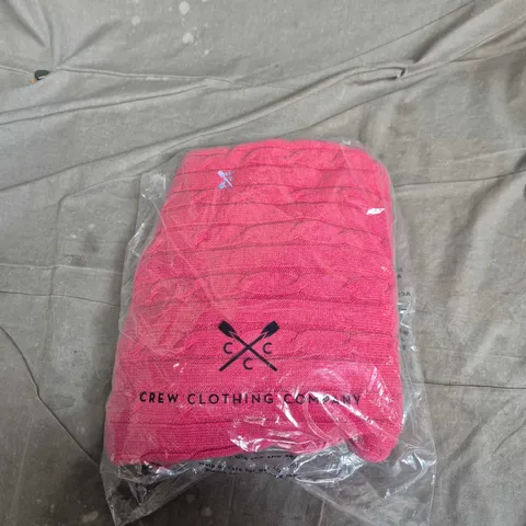 CREW CLOTHING COMPANY PINK CREW NECK OARSMAN JUMPER – XL (MEN'S)