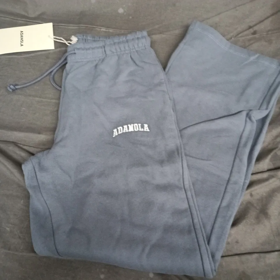 ADANOLA JOGGERS – BLUE WITH LOGO EMBROIDERY