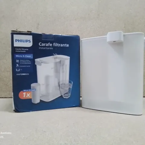 BOXED PHILIPS WATER INSTANT WATER FILTER - 3L CAPACITY, 1L/MIN FAST FLOW, USB-C RECHARGABLE