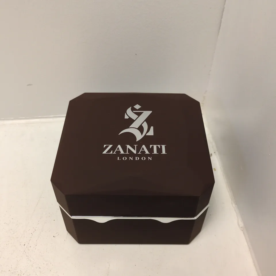 ZANATI LONDON WRISTWATCH – STAINLESS STEEL BRACELET, PINK DIAL, BOXED