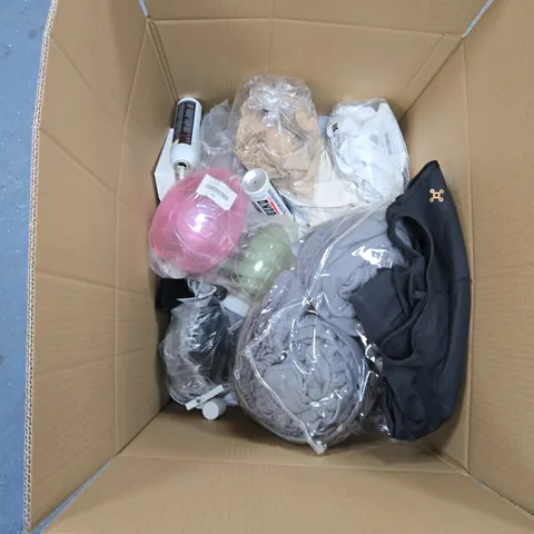 BOX OF APPROXIMATELY 12 ASSORTED ITEMS TO INCLUDE: KIPLING BAG 