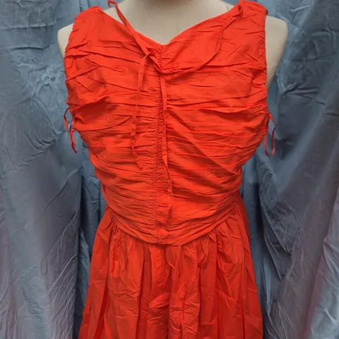 NOBODY'S CHILD MONICA MIDI DRESS – RED, UK12 