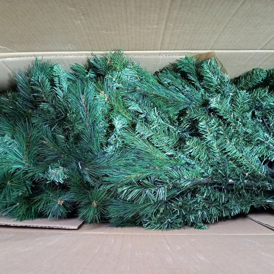 WERCHRISTMAS PRE-LIT VICTORIAN PINE MULTI-FUNCTION CHRISTMAS TREE, GREEN, 7 FT (COLLECTION ONLY)