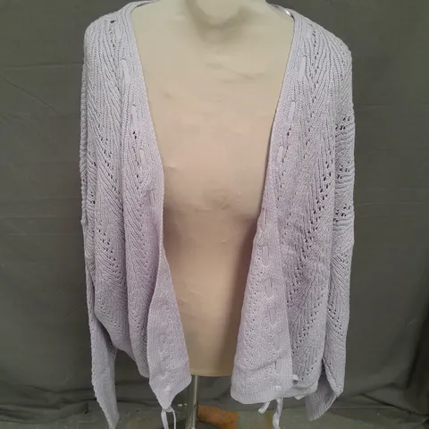 HOLLISTER KNIT CARDIGAN IN LAVENDER SIZE XXL