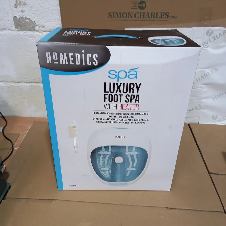 BOXED HOMEDICS SPA LUXURY FOOT SPA WITH HEATER FS-250-EU