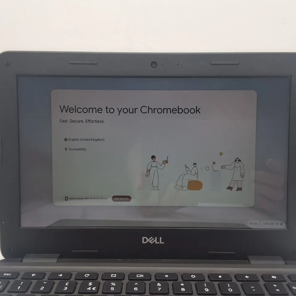 UNBOXED DELL CHROMEBOOK 3100 TOUCHSCREEN LAPTOP IN BLACK - P29T