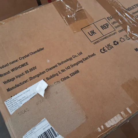 BOXED WISHOMEE CRYSTAL CHANDELIER