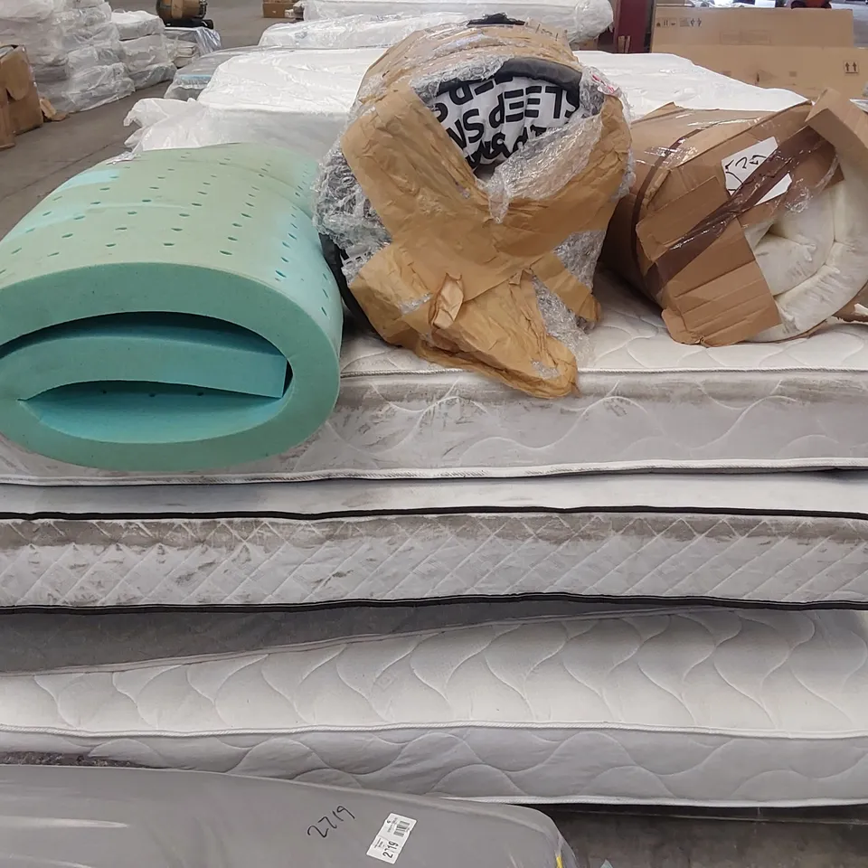 APPROX 6 X ASSORTED MATTRESSES. BRANDS, SIZES AND CONDITIONS VARY