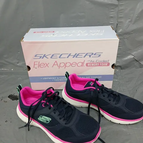 BOXED PAIR OF SKECHERS FLEX APPEAL LACE UP WOMENS TRAINERS UK 6