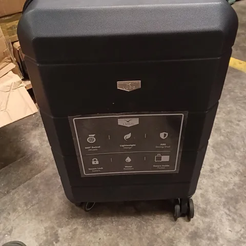 UNBOXED KEPLIN LUGG SMALL SIZE TRAVEL SUITCASE WITH WHEELS AND SECURE LOCK SYSTEM BLACK COLOUR 