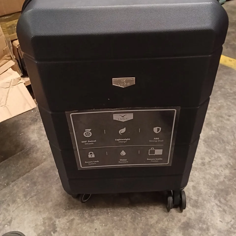 UNBOXED KEPLIN LUGG SMALL SIZE TRAVEL SUITCASE WITH WHEELS AND SECURE LOCK SYSTEM BLACK COLOUR 